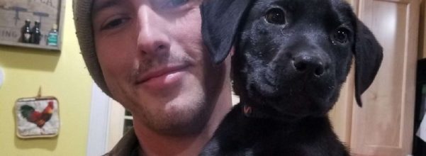 deaf man adopts deaf puppy