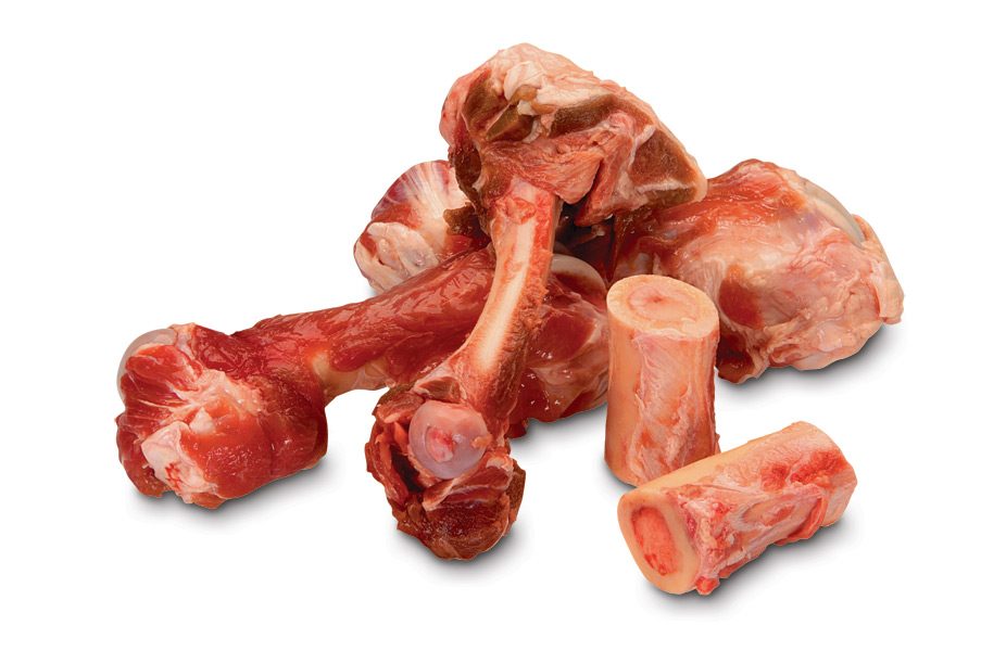 Raw bones for dogs