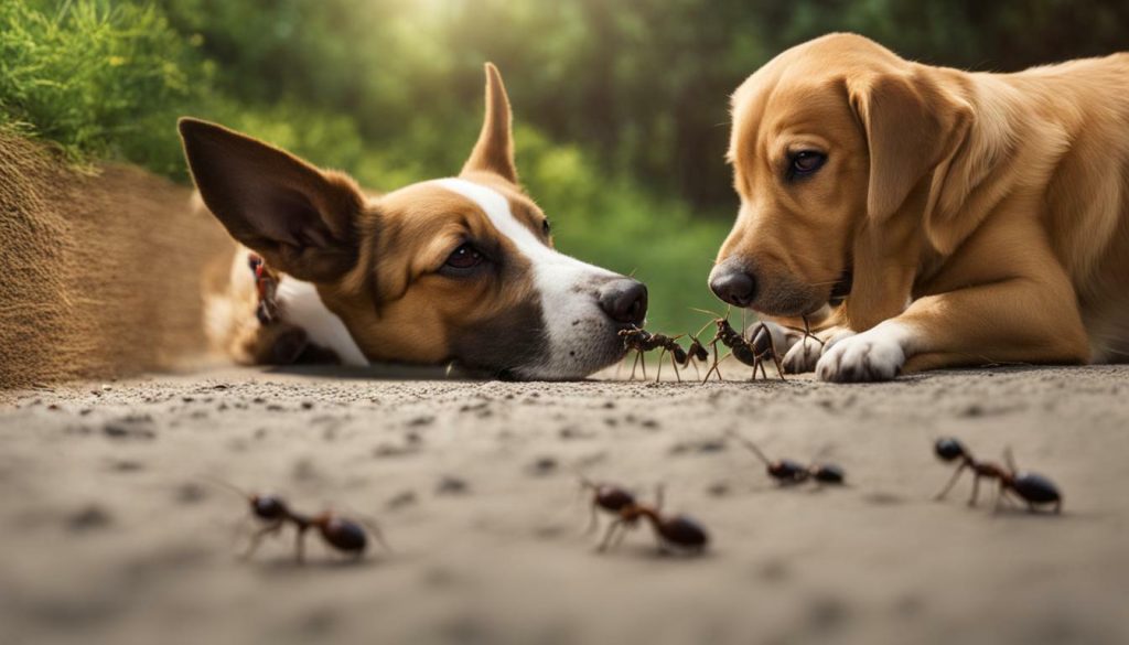 ant consumption and dog health