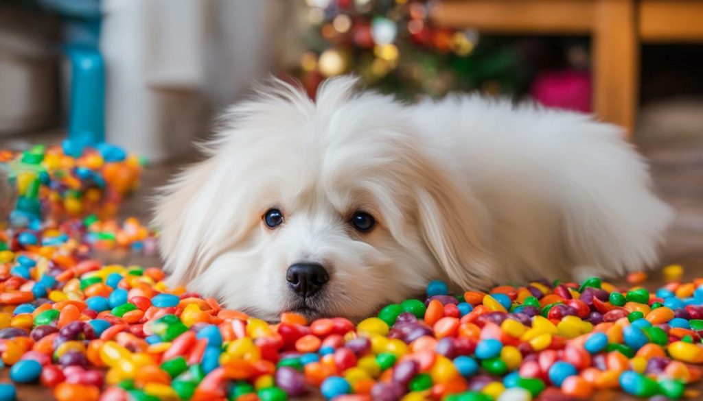 candy and dog