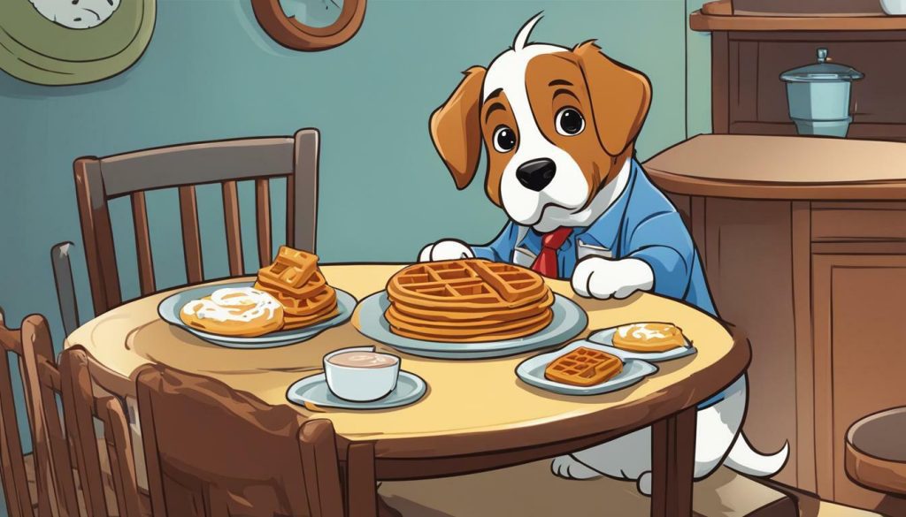 canine diet and waffles