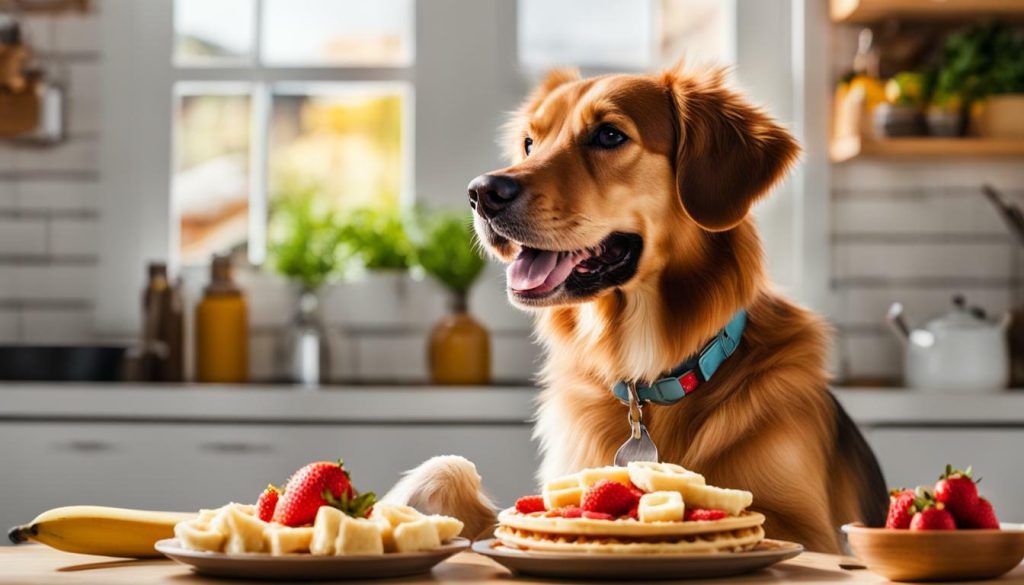 canine diet and waffles