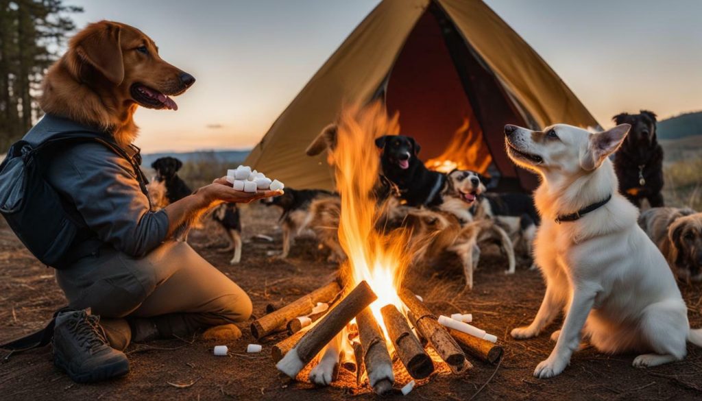 dogs and marshmallow consumption