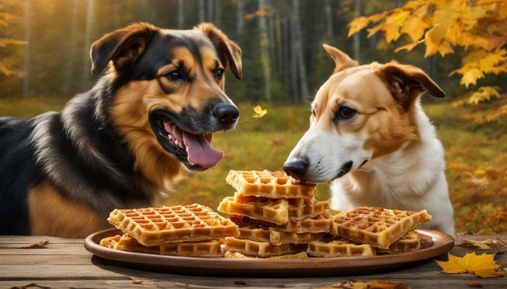 dogs and waffles