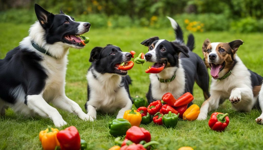 dogs consuming bell peppers