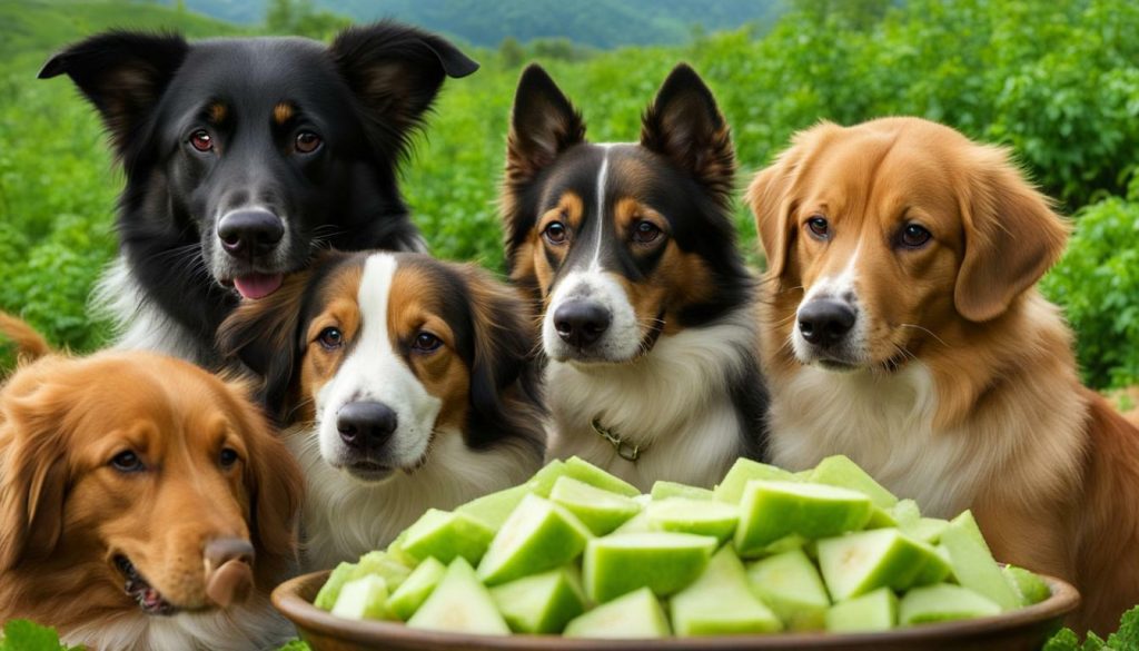 feeding honeydew melon to dogs