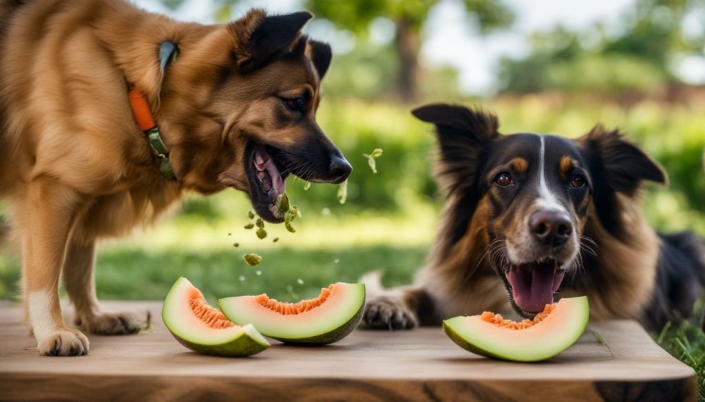 feeding honeydew melon to dogs