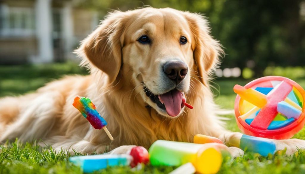 popsicles and dog