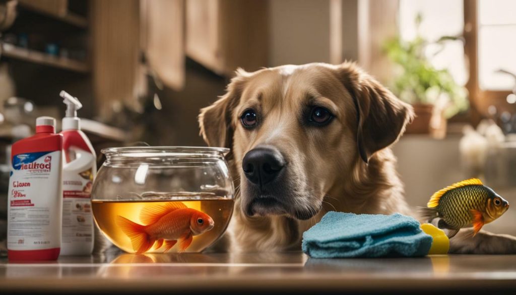 risks of dogs eating goldfish
