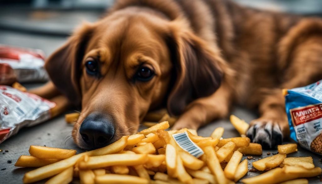 risks of feeding dogs fries