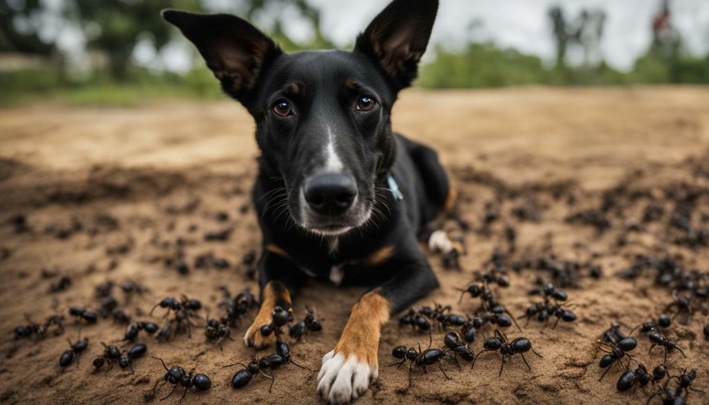 side effects of dogs eating ants