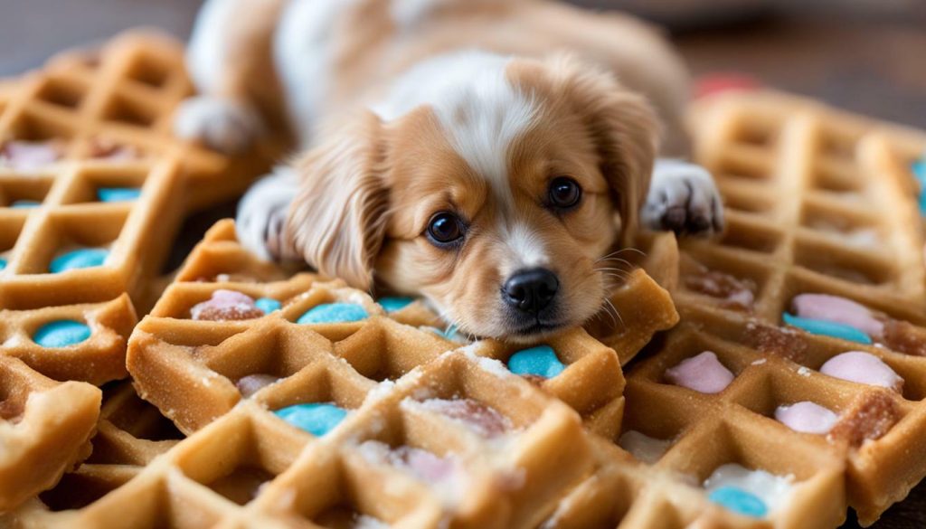 store-bought dog waffle treats