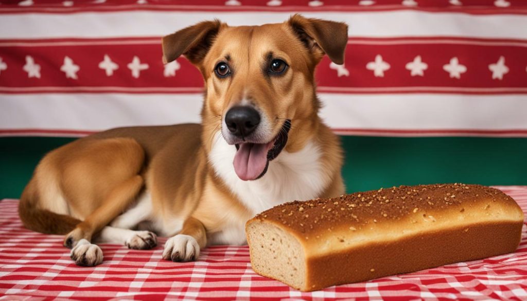 toast and dog