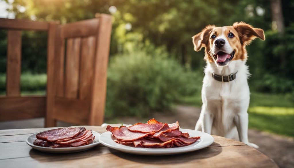 turkey bacon and dog