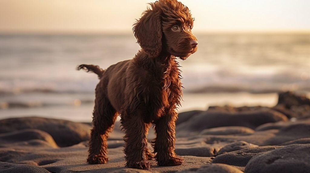 Irish Water Spaniel puppy