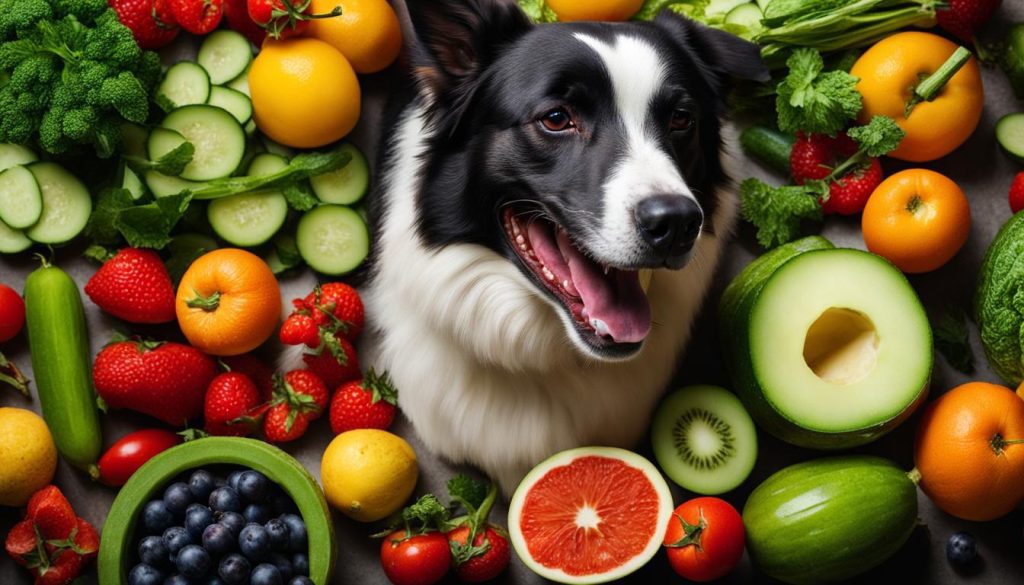 Canine diet and cucumber consumption
