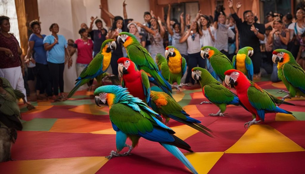 Parrot Dancing Training
