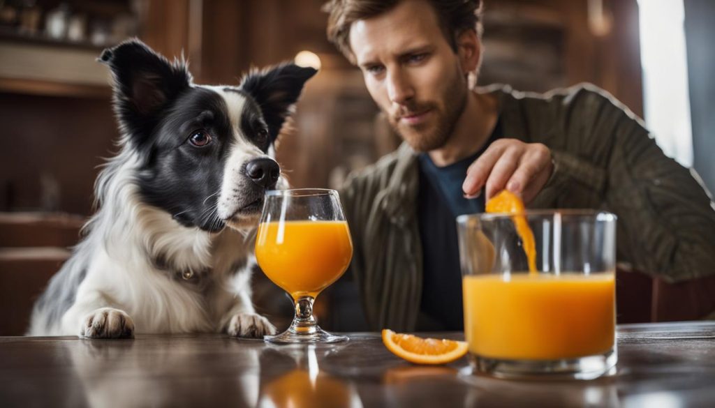 can I give my dog orange juice