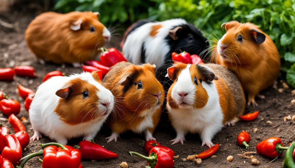 do guinea pigs like red peppers