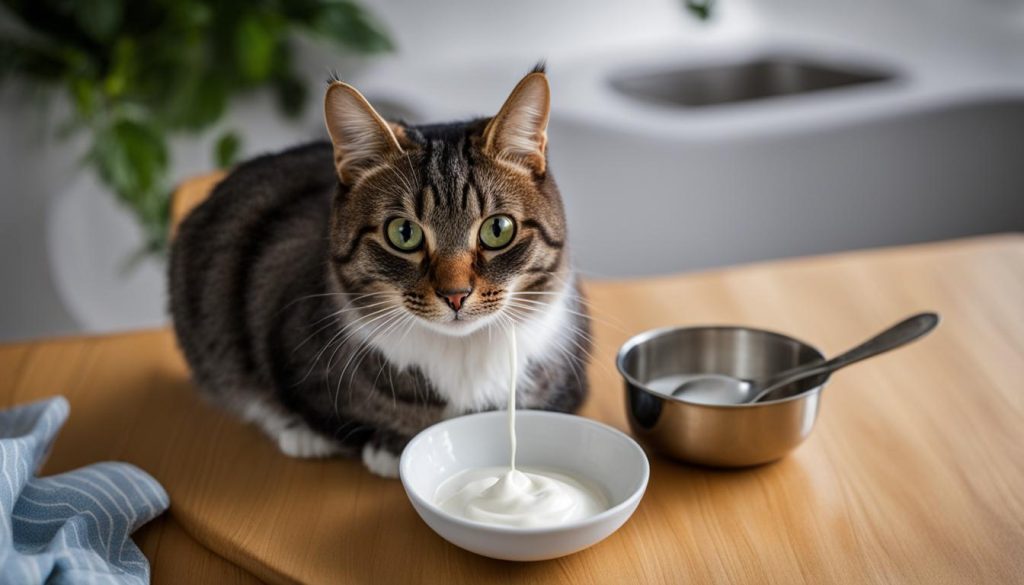 feeding cats yogurt