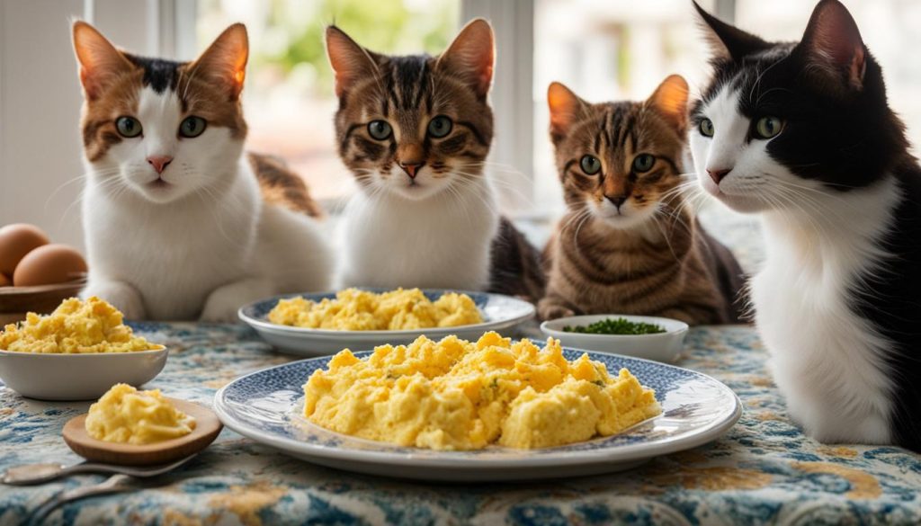 feeding eggs to cats