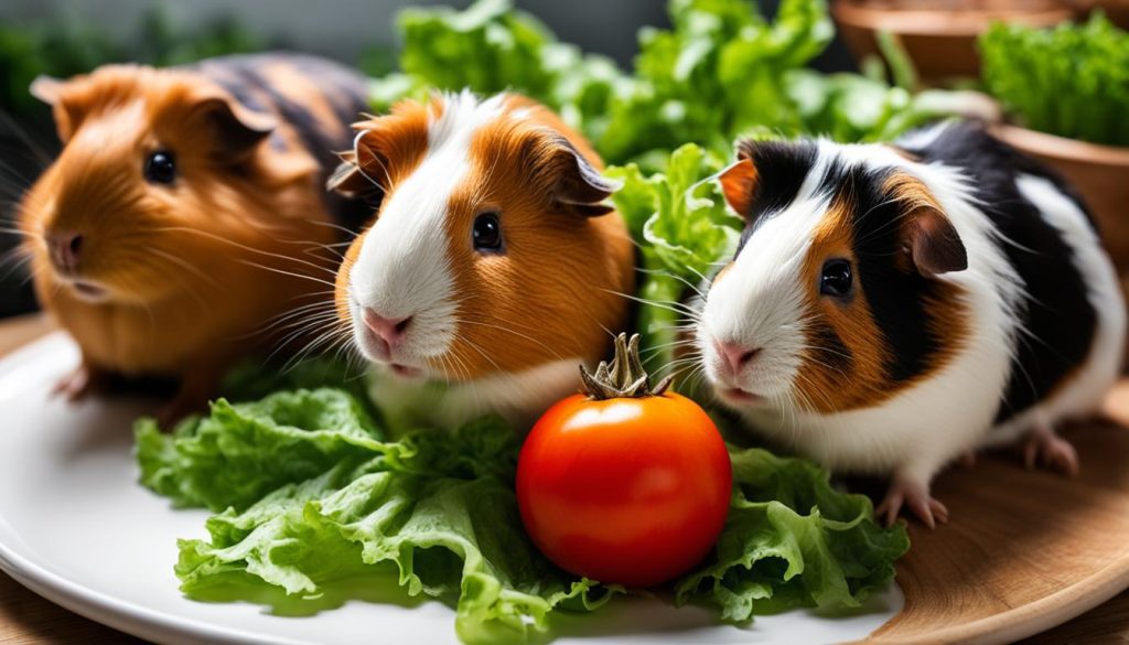 feeding tomatoes to guinea pigs