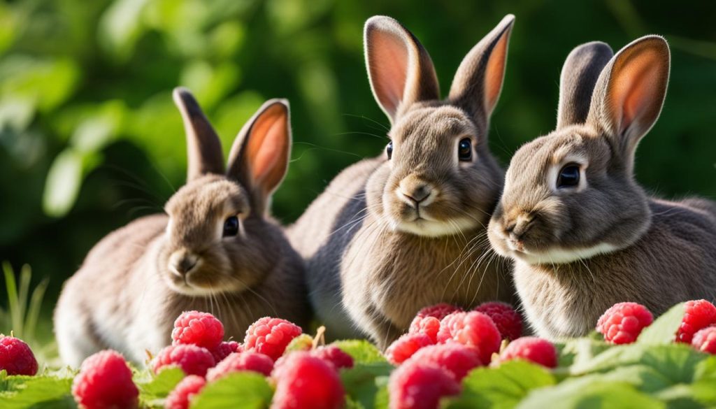health benefits of feeding rabbits raspberries