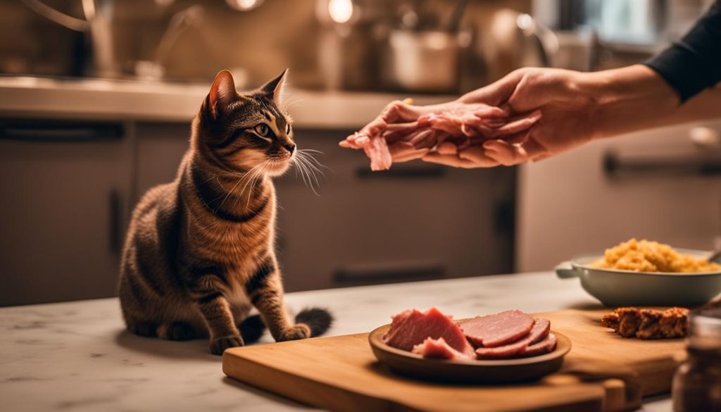 how much pork can I give my cat