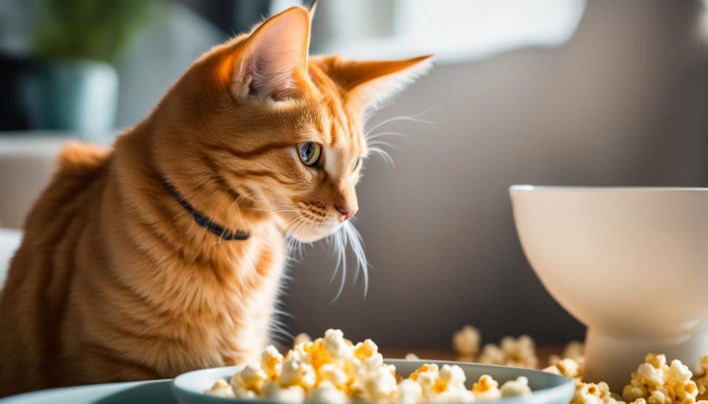 is popcorn safe for cats