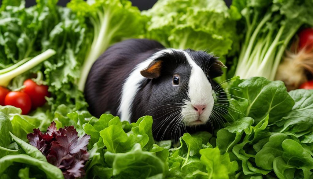 leafy greens for guinea pigs