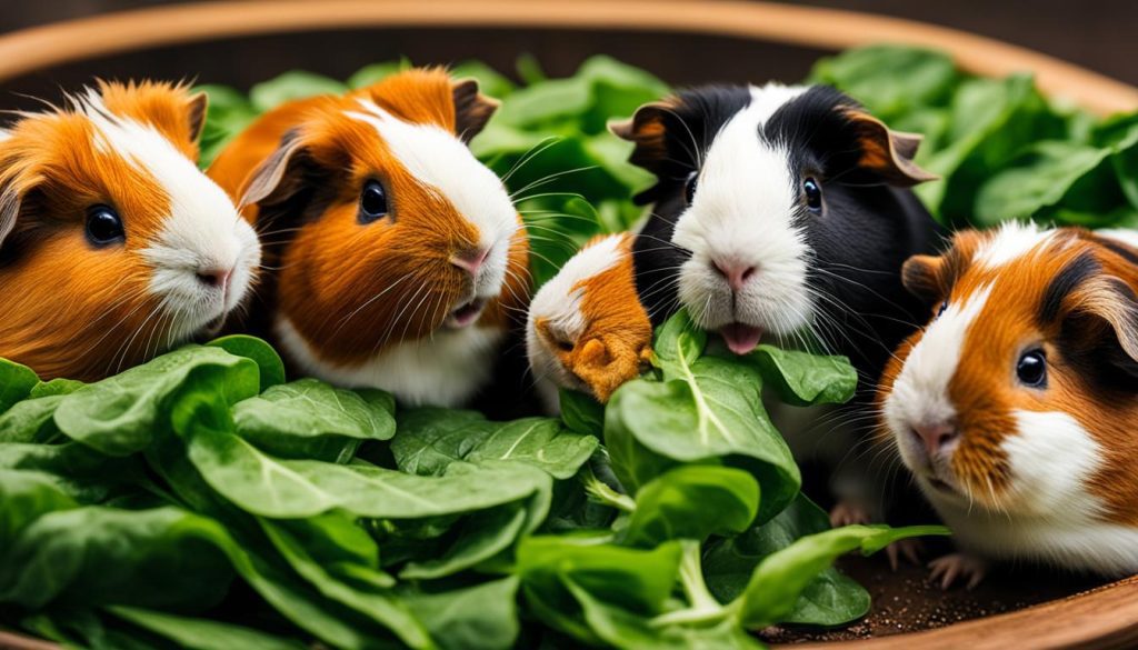 nutritional value of spinach for guinea pigs