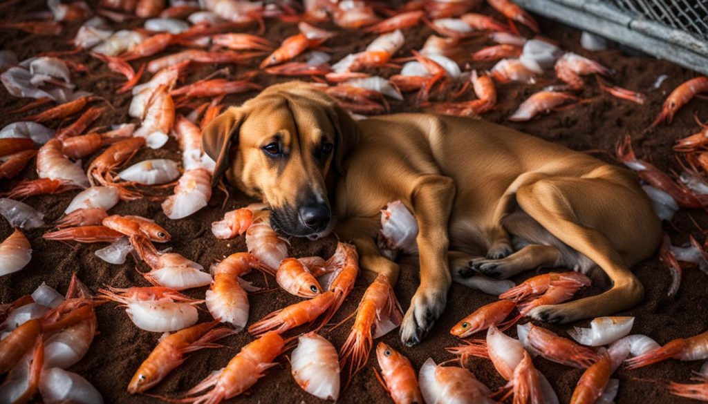 risks of dogs eating shrimp