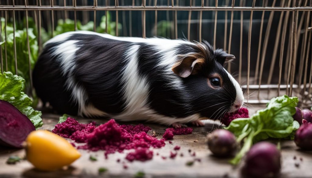 risks of feeding beetroot to guinea pigs