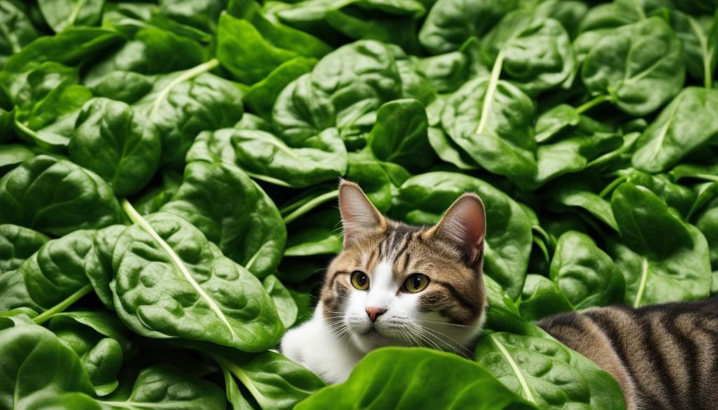 risks of feeding spinach to cats