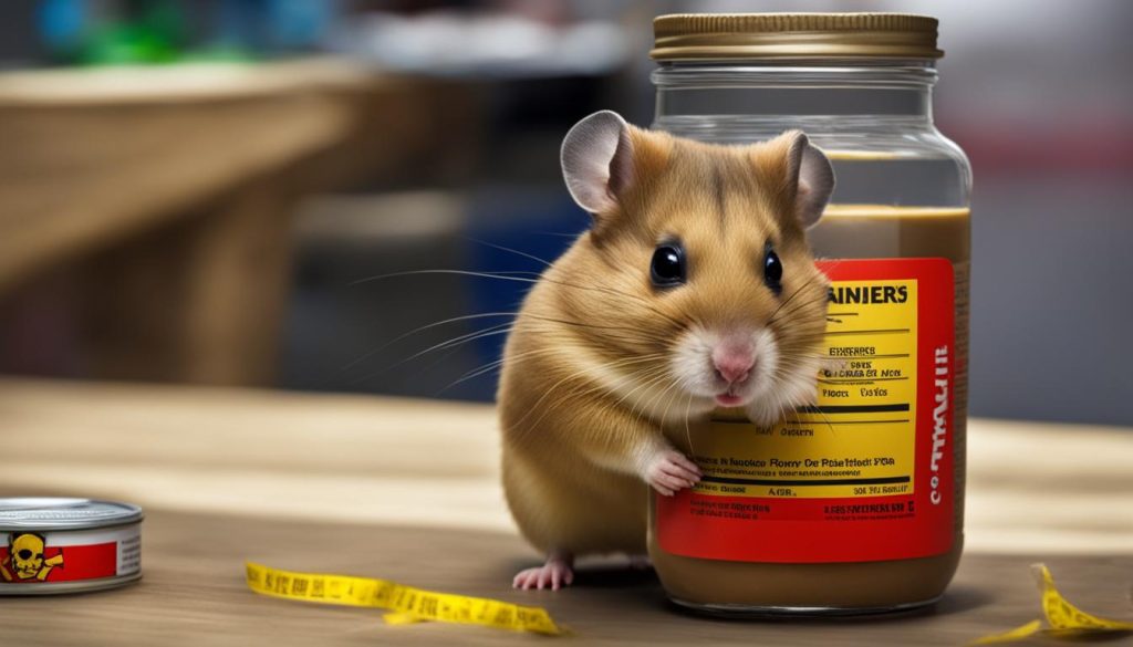 risks of giving peanut butter to hamsters