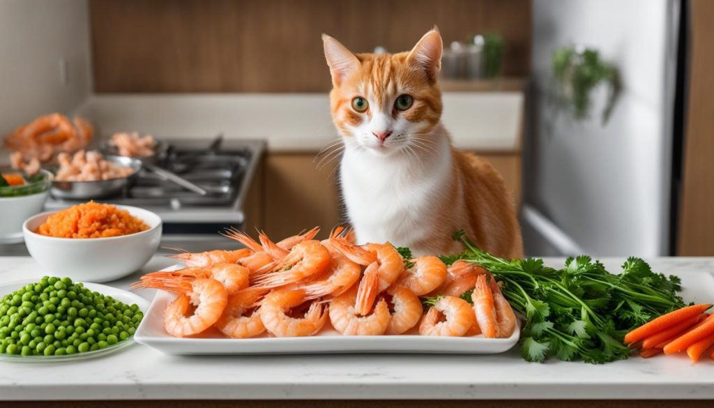 safe preparation of shrimp for cats