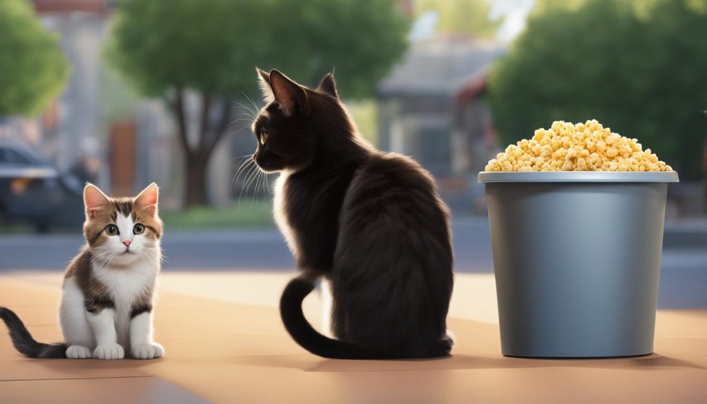 what to do if cat eats popcorn
