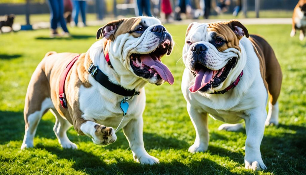 Socialize Bulldogs with other dogs