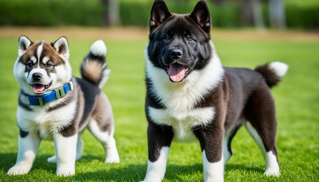 akita puppy training