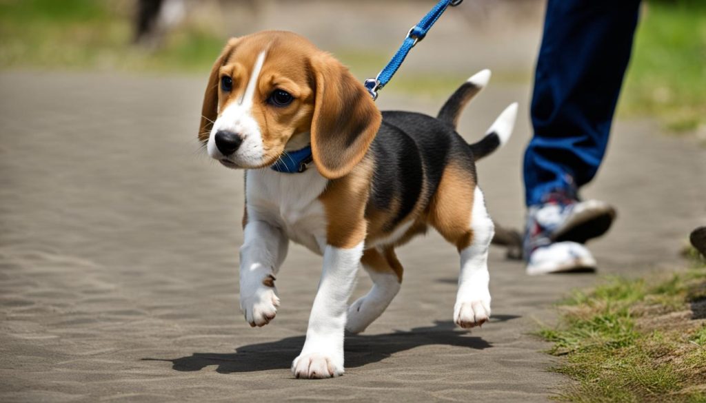 leash pulling in beagles