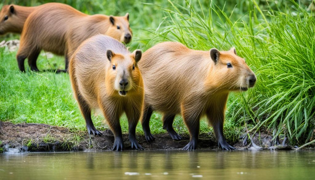 Capybara feeding habits