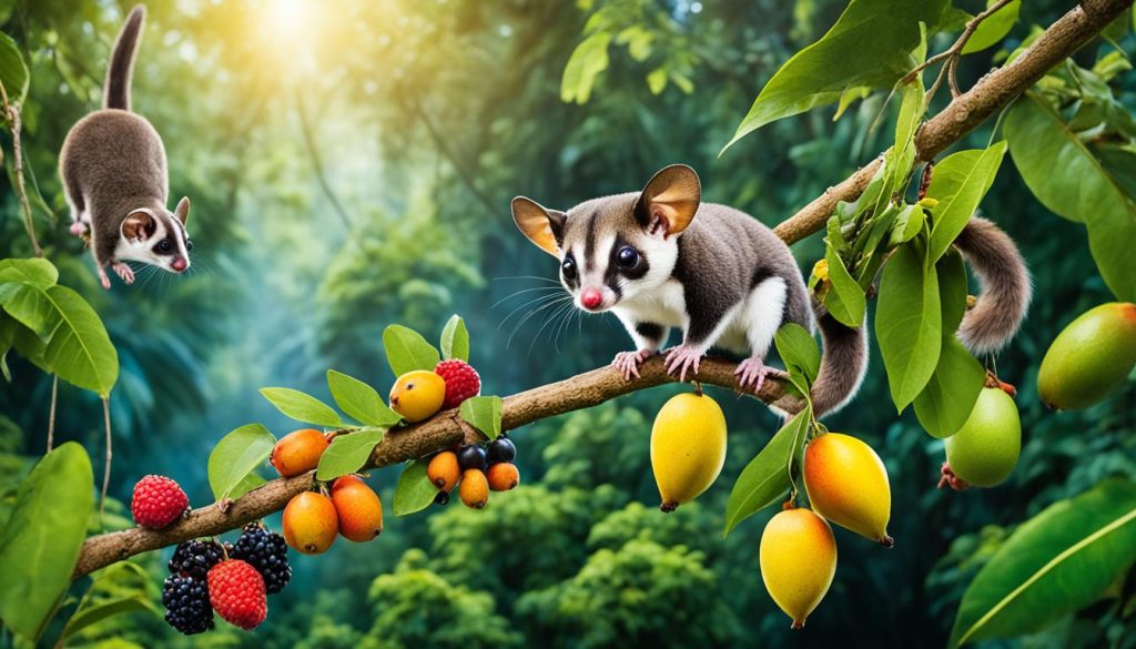 what do Sugar Gliders eat in the wild