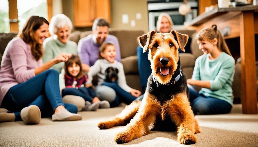 Airedale Terriers as family dogs