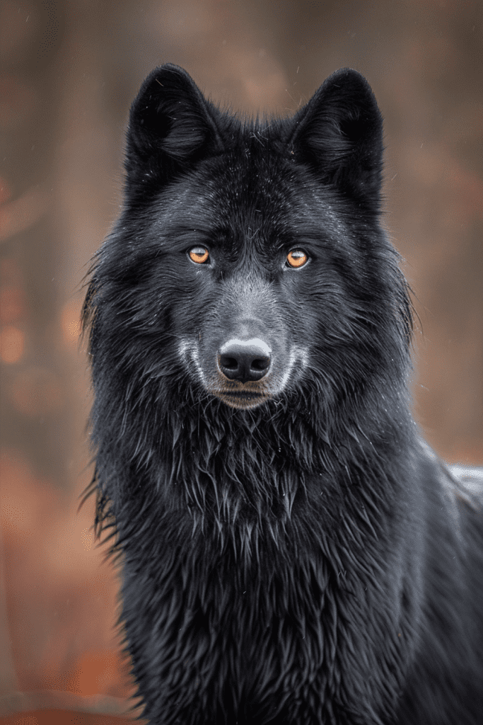 Coat Color Variation in Black Wolves