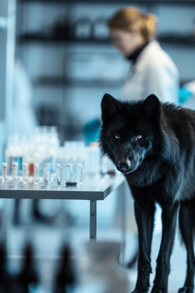 Genetic Research on Black Wolves