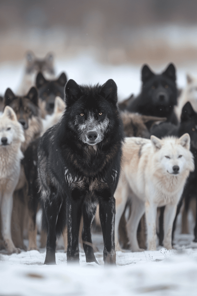 Hybrid Vigor: The Black Wolf-Dog Mix