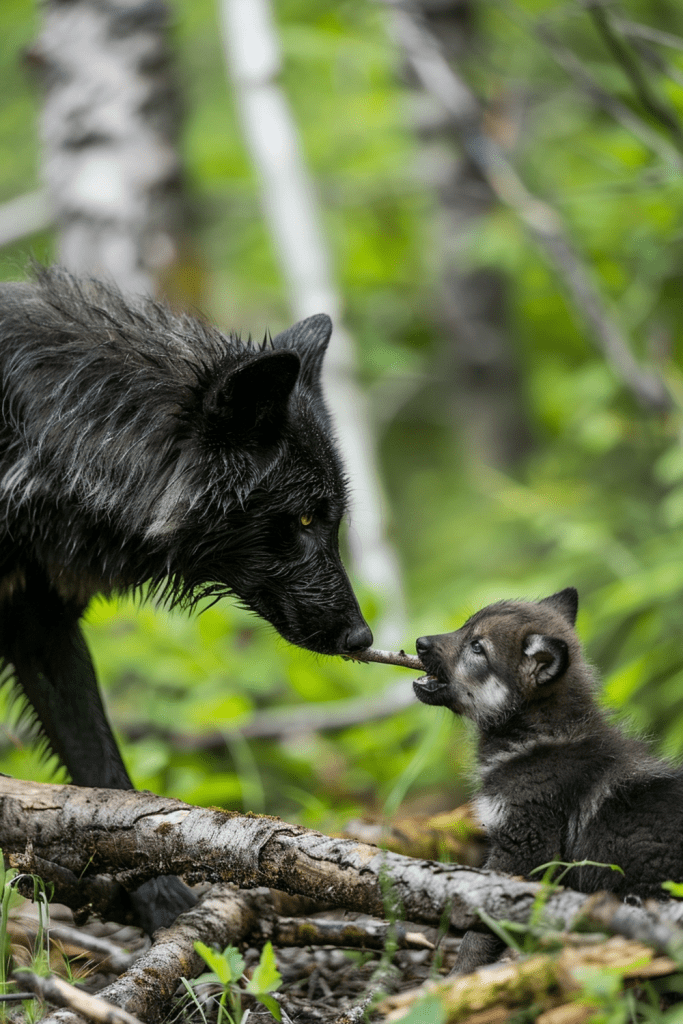 Parenting Lessons from Black Wolves