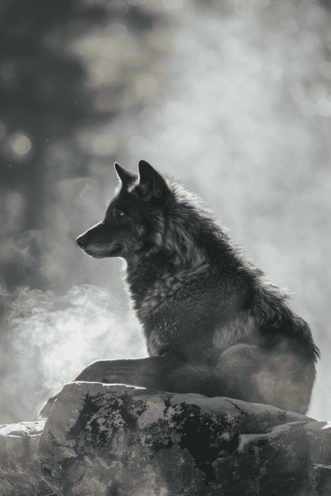 Thermoregulation in Black Wolves